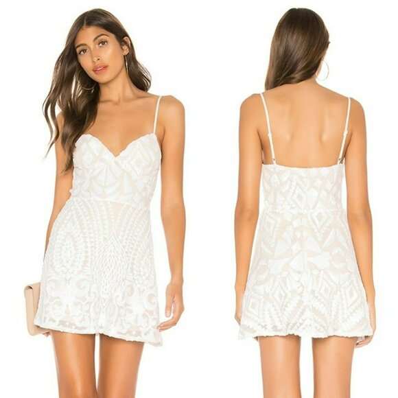 superdown Tiff Mini Dress - White - Picture 1 of 12